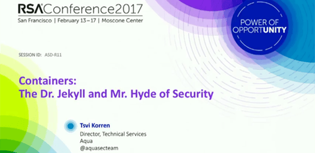 RSAC 2017 container security
